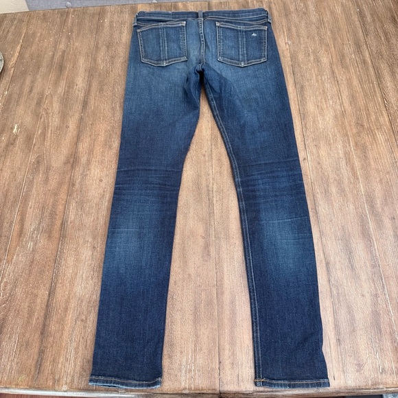 Rag & Bone Skinny Jean Women’s 29 Blue Mid Rise Long - Picture 11 of 12